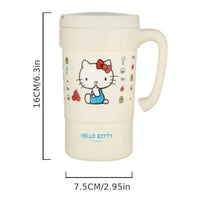 Hello Kitty Insulated Thermos With Straw (580 ml) - Bear Hugs