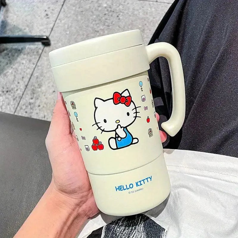 Hello Kitty Insulated Thermos With Straw (580 ml) - Bear Hugs