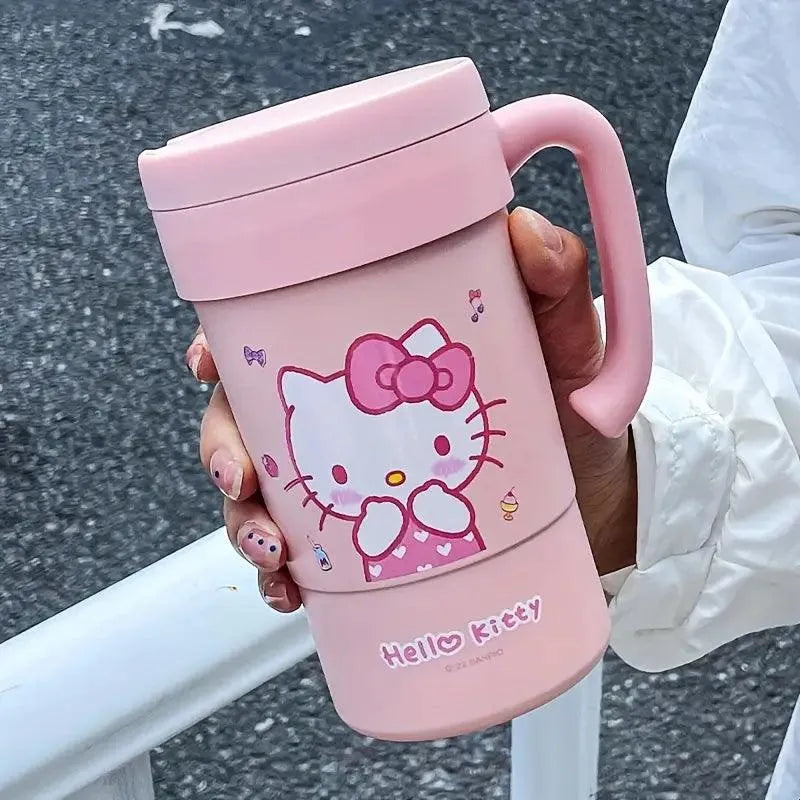 Hello Kitty Insulated Thermos With Straw (580 ml) - Bear Hugs