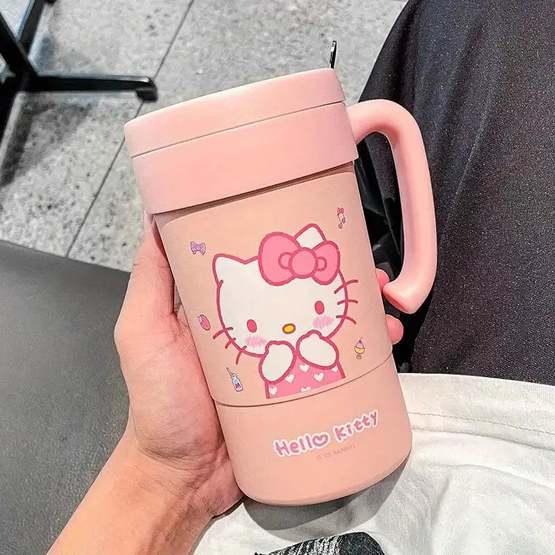 Hello Kitty Insulated Thermos With Straw (580 ml) - Bear Hugs