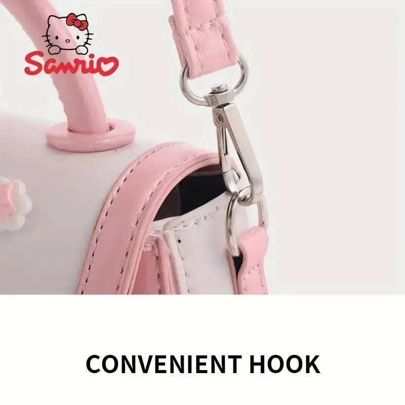 Hello Kitty Pink and White Saddle Bag - Bear Hugs