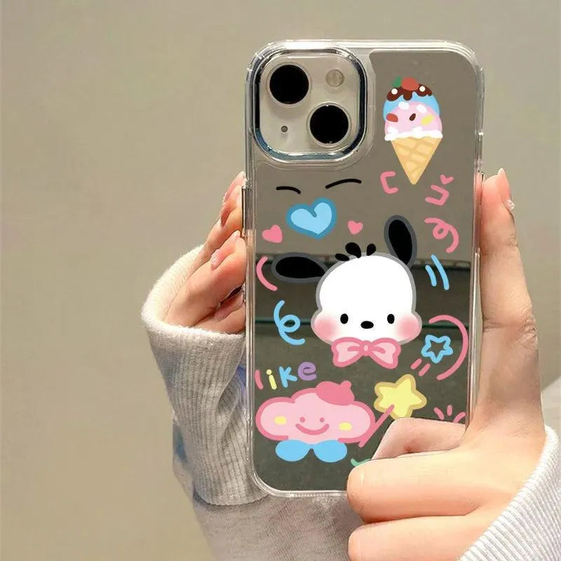 Hello Kitty Pochacco Mirror Case (For iPhones) - Bear Hugs