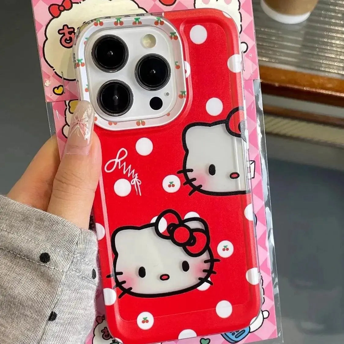 Hello Kitty Polka Dot Phone Case (For iPhones) - Bear Hugs