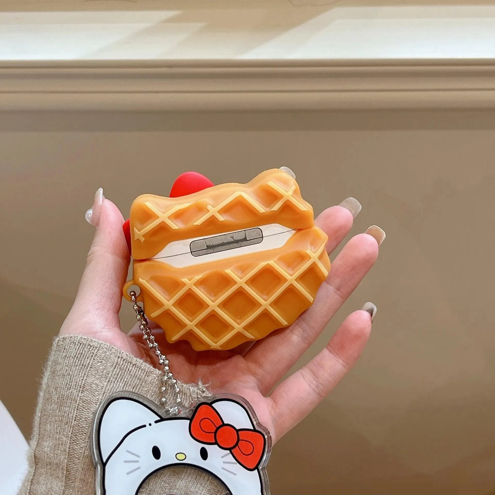 Hello Kitty Waffle Protective Case (For Airpods) - Bear Hugs