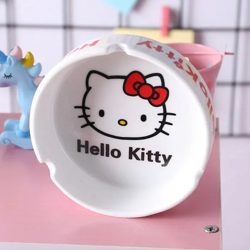 Hello Kitty White Ashtray - Bear Hugs