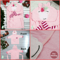 Hooded Bathrobe for Toddlers 0-9 Months - Bear Hugs