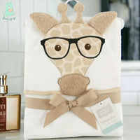 Hudson Baby Hooded Towel (Giraffe) - Bear Hugs