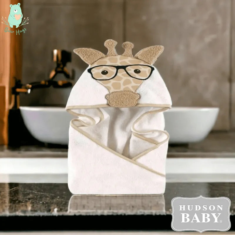 Hudson Baby Hooded Towel (Giraffe) - Bear Hugs