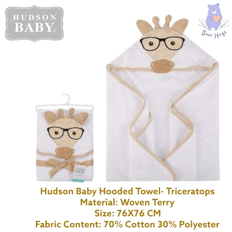 Hudson Baby Hooded Towel (Giraffe) - Bear Hugs