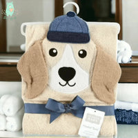 Hudson Baby Hooded Towel | Baseball Dog - Bear Hugs