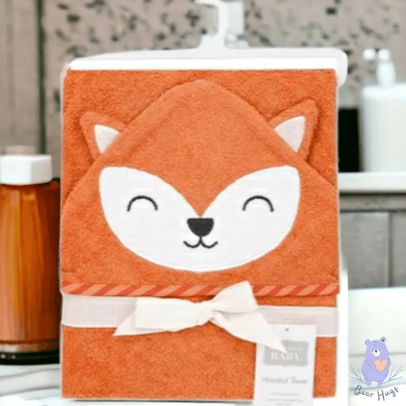 Hudson Baby Hooded Towel | Orange Fox - Bear Hugs