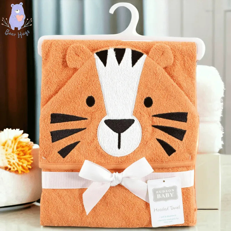 Hudson Baby Hooded Towel | Tiger - Bear Hugs