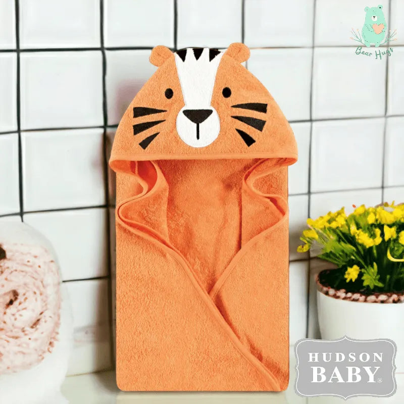 Hudson Baby Hooded Towel | Tiger - Bear Hugs