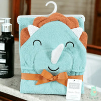 Hudson Baby Hooded Towel | Triceratops - Bear Hugs