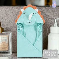 Hudson Baby Hooded Towel | Triceratops - Bear Hugs