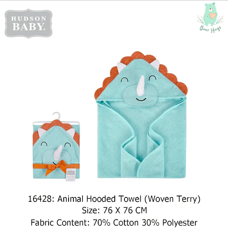 Hudson Baby Hooded Towel | Triceratops - Bear Hugs