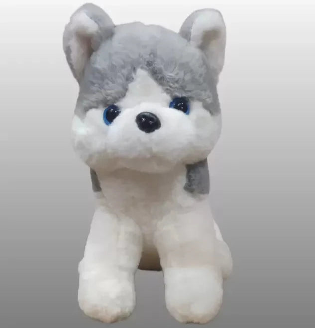 Soft Husky Dog Plushie (35 cm)