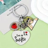 I Love Taylor Swift Alloy Keychain - Bear Hugs