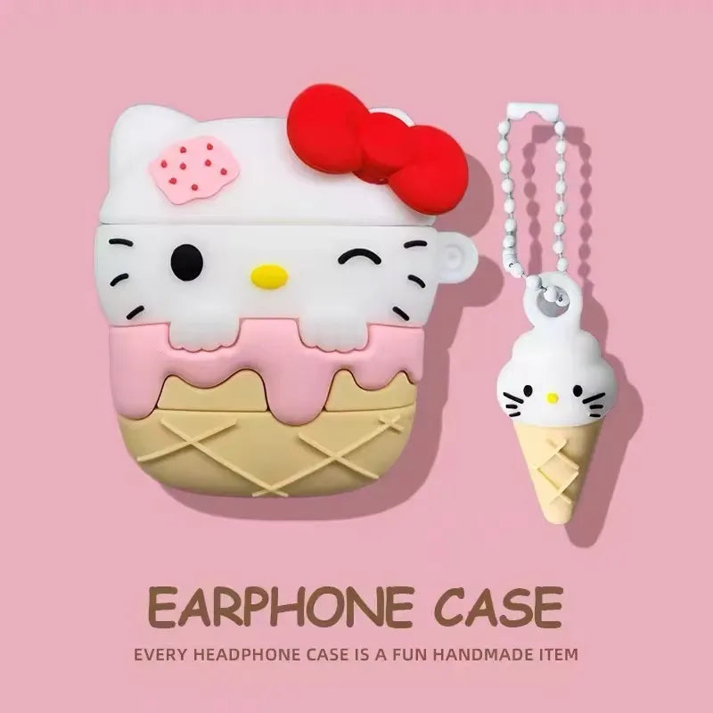 Ice Cream Hello Kitty Case (For Airpods)