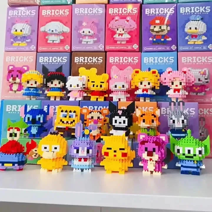 Bricks Anime Micro Building Blocks