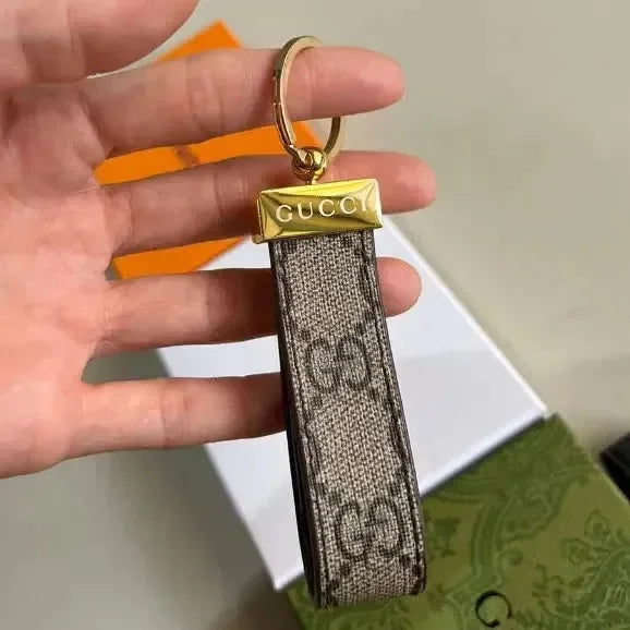 Signature Loop Premium Leather Keychain