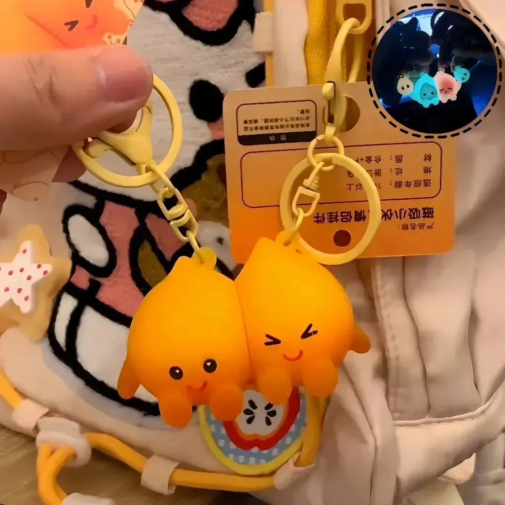 Soul Flame Bond Couple Keychain Set