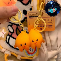 Soul Flame Bond Couple Keychain Set