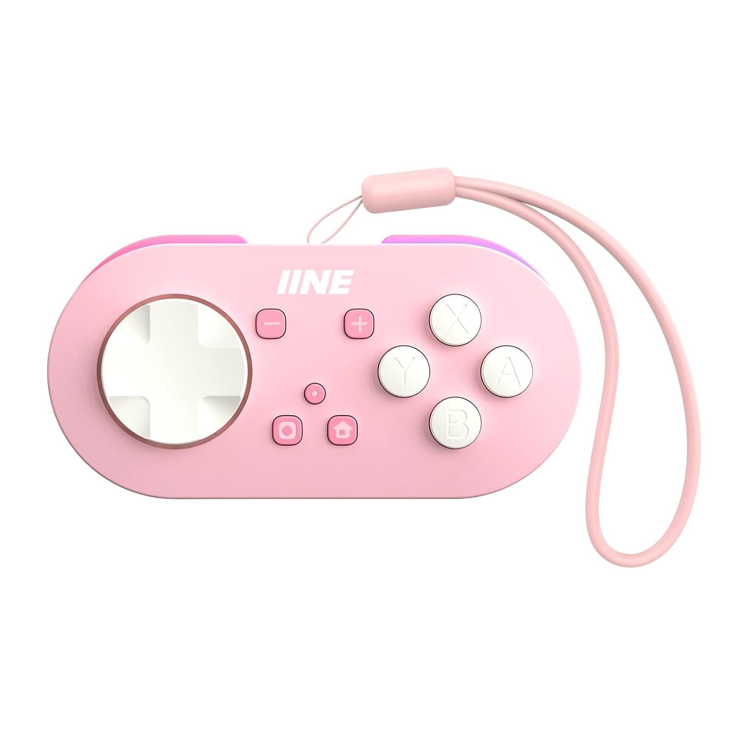 IINE Micro Bluetooth Controller, Pocket-sized Mini Gamepad for Switch/PC/Android/IOS, Pocket Game Controller with Auto-Fire Function/RGB Light/Keychain/Keyboard Mode - Bear Hugs