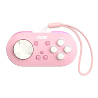 IINE Micro Bluetooth Controller, Pocket-sized Mini Gamepad for Switch/PC/Android/IOS, Pocket Game Controller with Auto-Fire Function/RGB Light/Keychain/Keyboard Mode - Bear Hugs