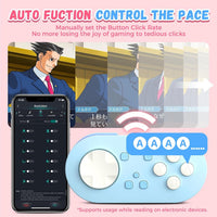 IINE Micro Bluetooth Controller, Pocket-sized Mini Gamepad for Switch/PC/Android/IOS, Pocket Game Controller with Auto-Fire Function/RGB Light/Keychain/Keyboard Mode - Bear Hugs