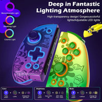 IINE Neptune Switch Controller, ALPS Joysticks Wireless Controller for Switch/Lite/OLED, Switch Gamepad Controller With Turbo/Macro/Wake-up/Screenshot/Dual Vibration/Motion/RGB Lights - Bear Hugs