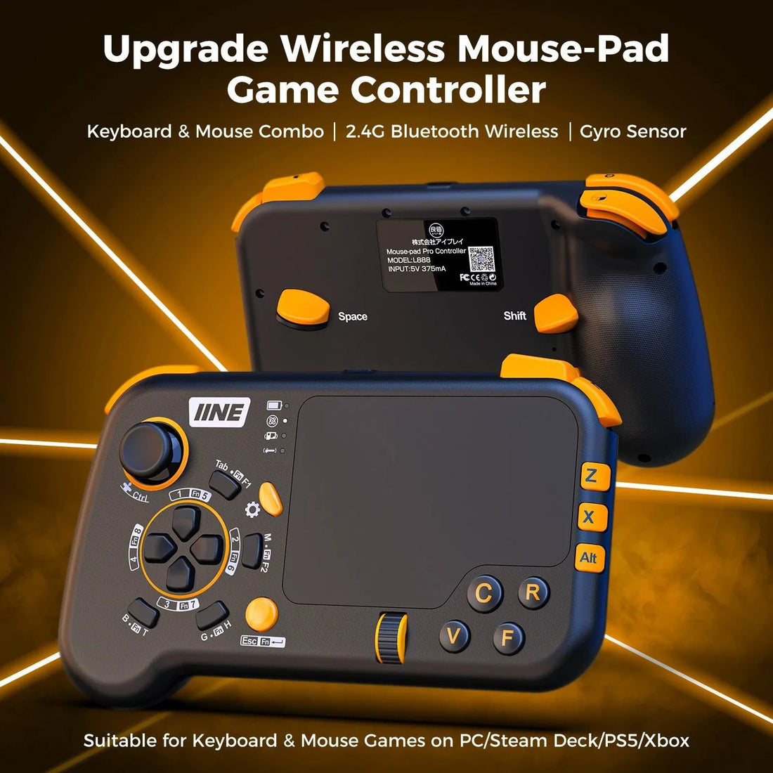 IINE Ungrade Wireless MousePad Controller - Bear Hugs