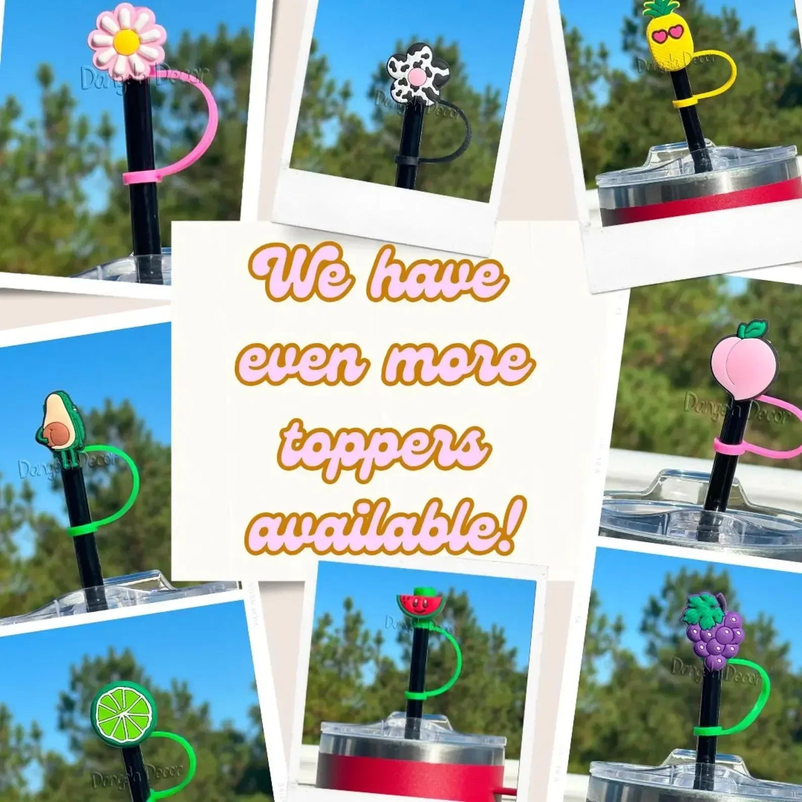 Fruity Fresh Straw Topper For 30 oz/40 oz Tumblers