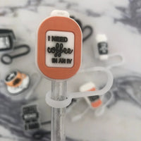 Brewtiful Coffee Themed Straw Toppers For 30 oz/40 oz Tumblers