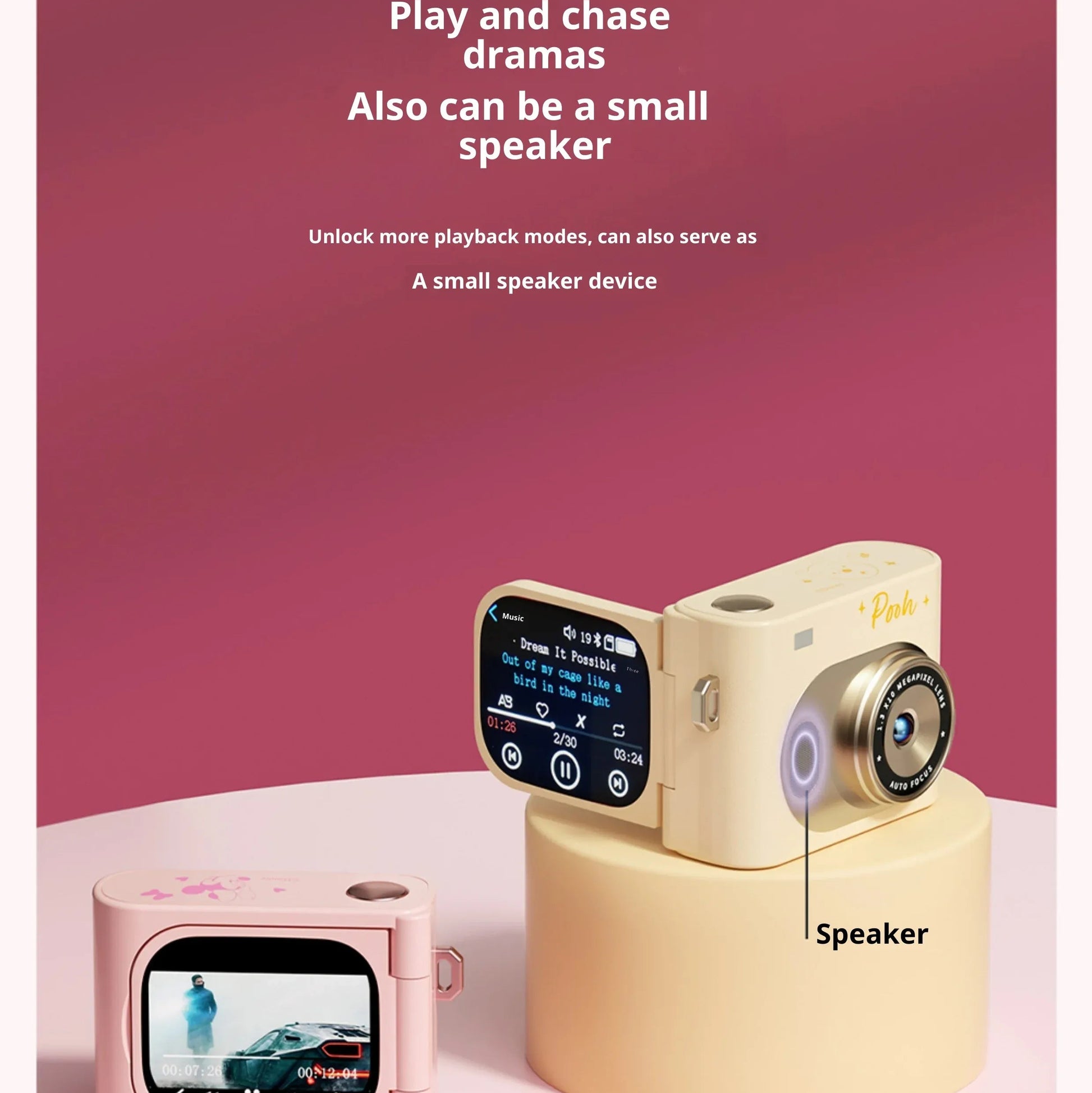 DZNY DK-50DV 2-in-1 Camera & Earbuds