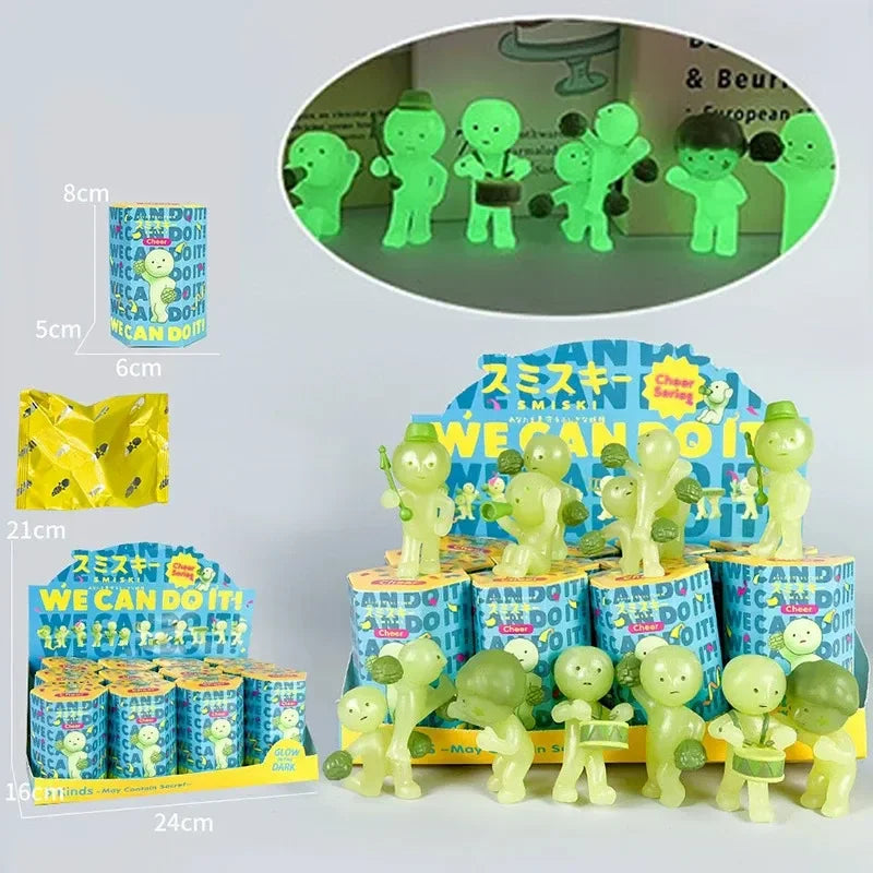Smiski We Can Do It Glow in the Dark Figurines