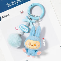 Labubu Yoga Poses Luxury Keychain