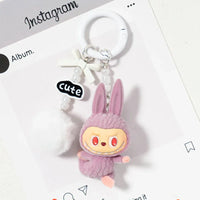 Labubu Yoga Poses Luxury Keychain