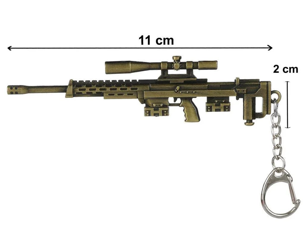 MP39 PUBG Battleground Metal Gun Keychain