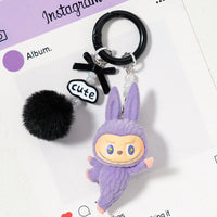 Labubu Yoga Poses Luxury Keychain