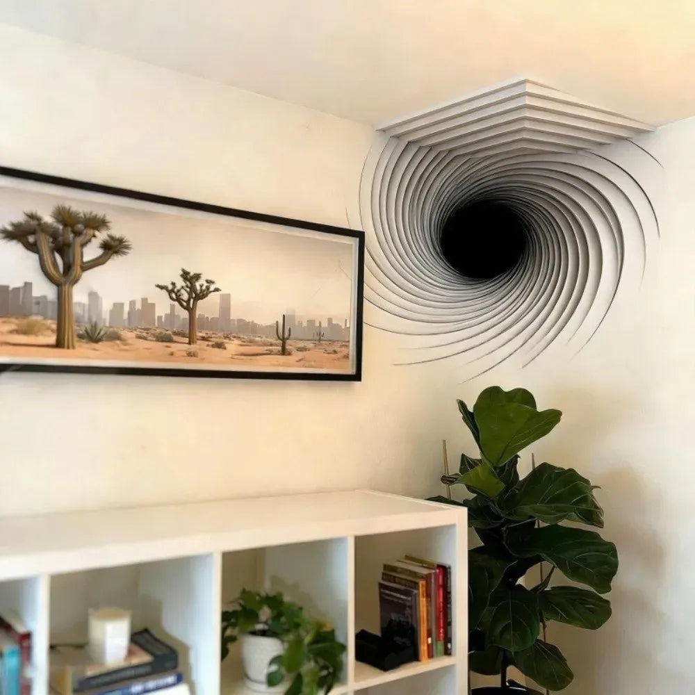 3D Reality Warp Wall Illusion Stickers