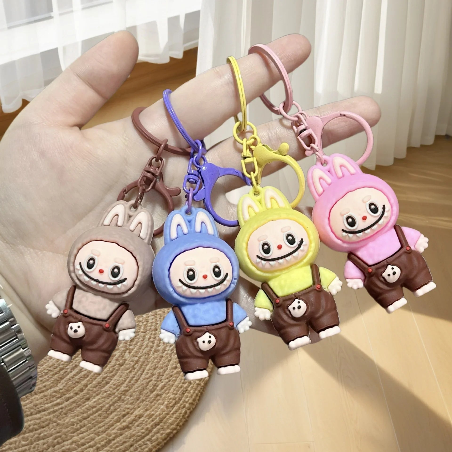 Labuboo Brown Overalls 3D Keychain
