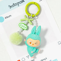 Labubu Yoga Poses Luxury Keychain