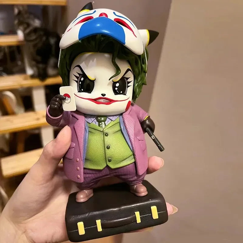 Pikachu Cosplay Joker & Quinn Figurines (12 cm)