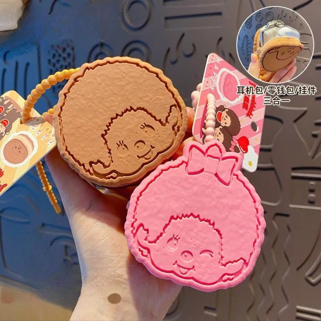 Monchhichi Money Macaron Silicone Pouch