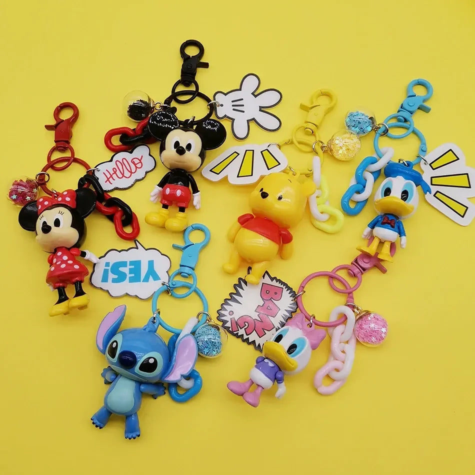 DZNY Glossy Chained Charm Keychains