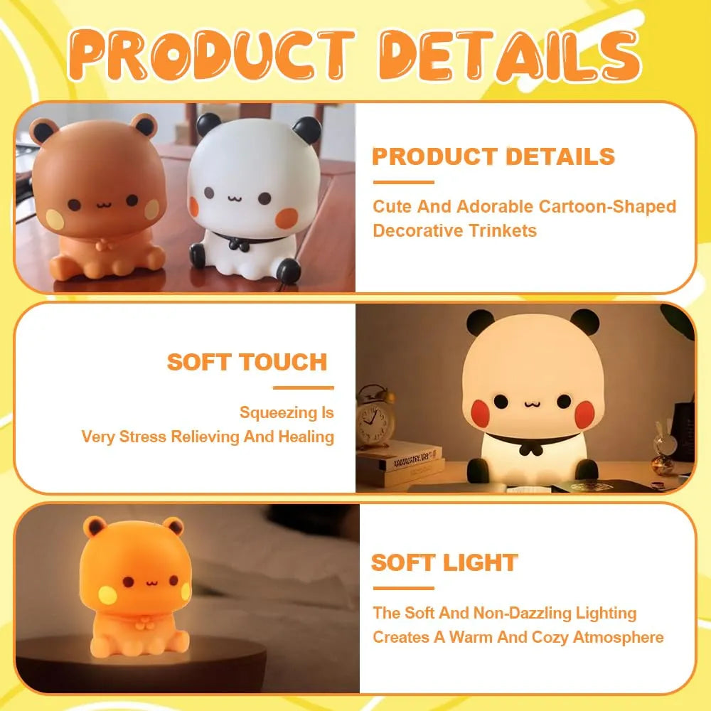 Bubu Dudu Squishy Tap LED Night Light