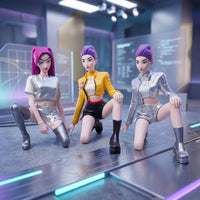 K-Pop Demon Hunters Kneeling Posture Figures