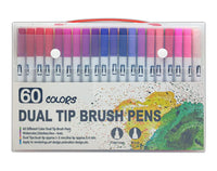 Chromatic 60-Color Dual Tip Brush Pen Set