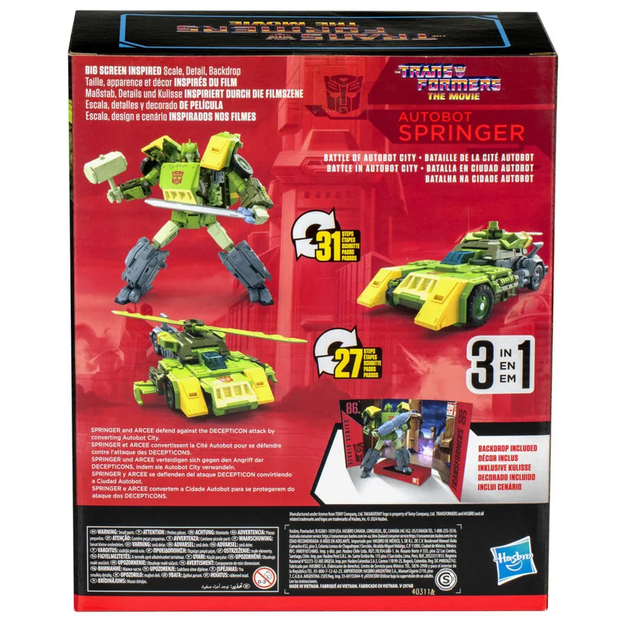 Transformers SS 86-30 Leader Class Springer Action Figure